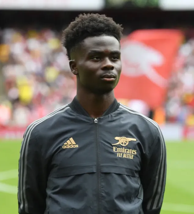 Framed Print : Arsenal's Bukayo Saka Gears Up for Arsenal v Sevilla Pre-Season Friendly Framed Print : Arsenal's Bukayo Saka Gears Up for Arsenal v Sevilla Pre-Season Friendly