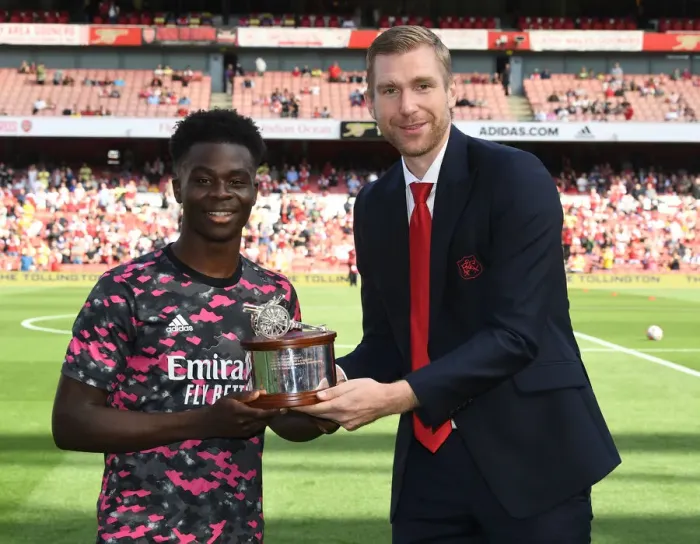 Framed Print : Arsenal's Bukayo Saka Named Player of the Season vs Norwich City, 2021-22