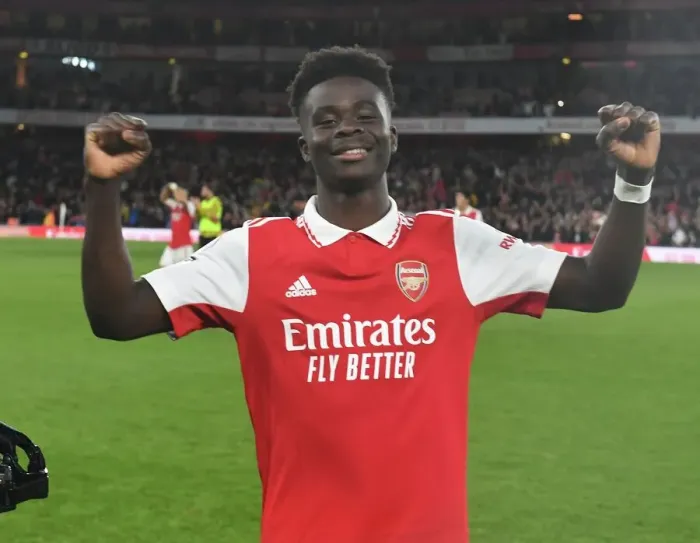 Framed Print : Arsenal's Bukayo Saka: Post-Match Moment at Emirates Stadium (Arsenal vs Liverpool, 2022-23) Framed Print : Arsenal's Bukayo Saka: Post-Match Moment at Emirates Stadium (Arsenal vs Liverpool, 2022-23)