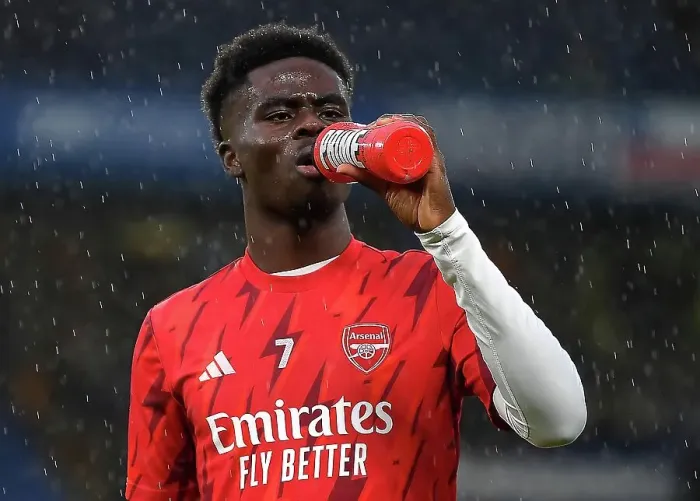 Framed Print : Arsenal's Bukayo Saka Prepares for Chelsea Showdown - Premier League 2023-24