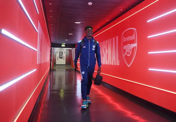 Framed Print : Arsenal's Bukayo Saka Ready for Leeds United Clash in Premier League (Arsenal v Leeds United 2021-22)