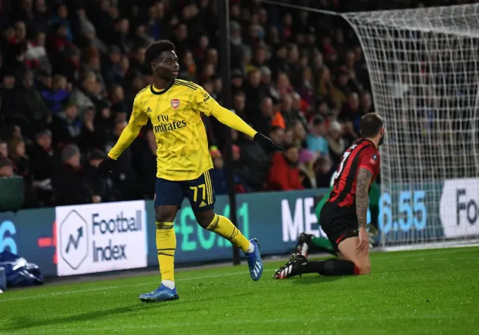 Framed Print : Arsenal's Bukayo Saka Scores in FA Cup Fourth Round Win Over AFC Bournemouth Framed Print : Arsenal's Bukayo Saka Scores in FA Cup Fourth Round Win Over AFC Bournemouth