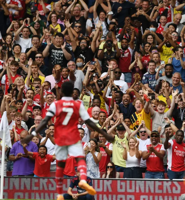 Framed Print : Arsenal's Bukayo Saka Scores Fourth Goal in Emirates Cup 2022: Fans Erupt in Celebration! Framed Print : Arsenal's Bukayo Saka Scores Fourth Goal in Emirates Cup 2022: Fans Erupt in Celebration!