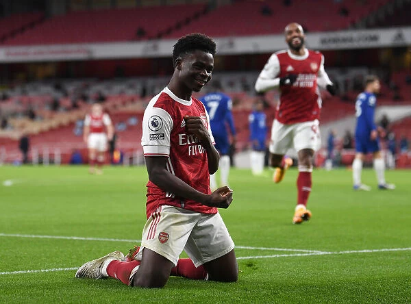 Arsenal's Bukayo Saka Scores Third Goal in Arsenal v Chelsea Premier League Clash (December 2020)