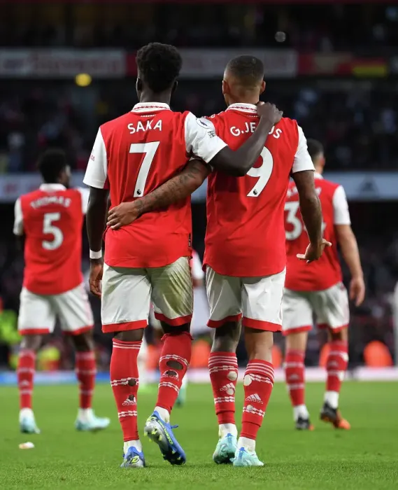 Framed Print : Arsenal's Bukayo Saka Scores Third Goal Against Liverpool in 2022-23 Premier League