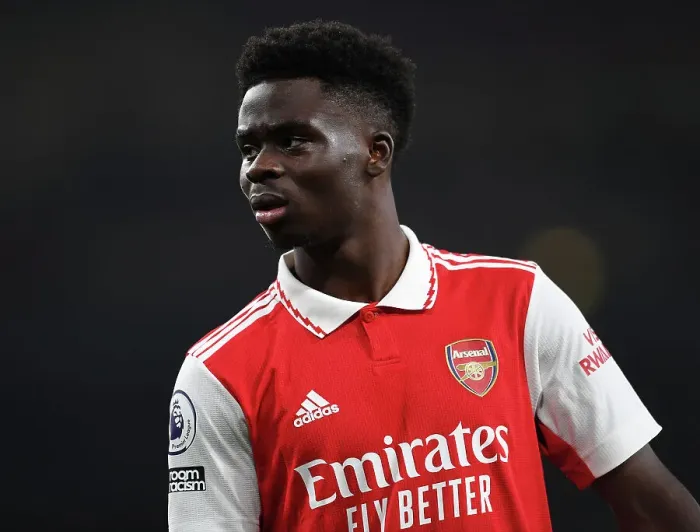 Framed Print : Arsenal's Bukayo Saka Shines in Arsenal FC vs Southampton FC Premier League Clash (2022-23)