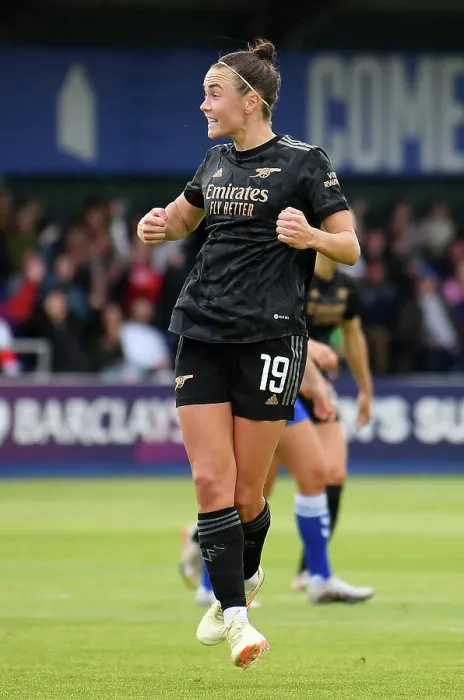 Framed Print : Arsenal's Caitlin Foord Scores First Goal in Everton Victory, FA Women's Super League 2022-23