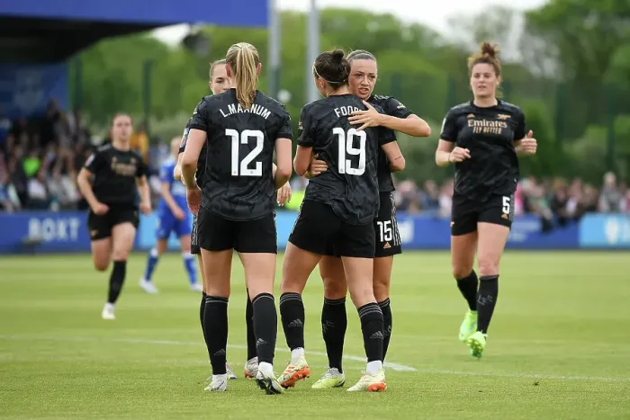 Framed Print : Arsenal's Caitlin Foord Scores First Goal in FA Women's Super League Victory over Everton