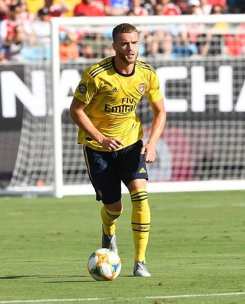 Arsenal's Calum Chambers in Action at 2019 International Champions Cup, Charlotte