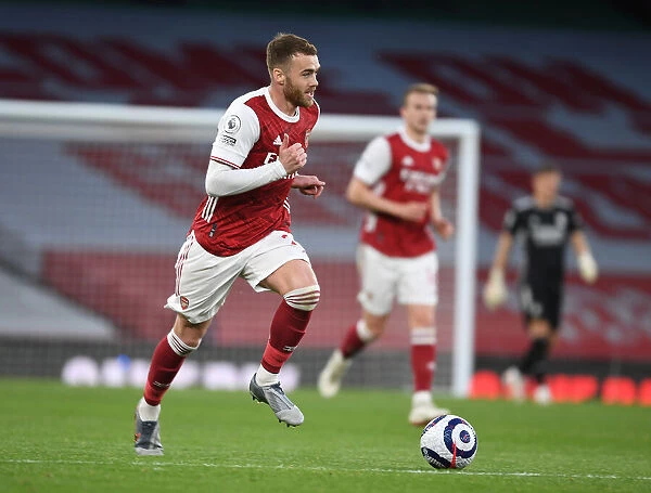 Arsenal's Calum Chambers in Action: Arsenal vs West Bromwich Albion (2020-21) - Emirates Stadium