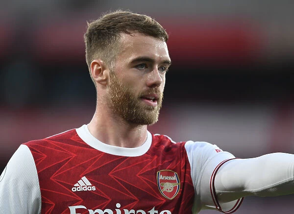 Arsenal's Calum Chambers in Action: Arsenal vs. West Bromwich Albion (2020-21) - Emirates Stadium, London