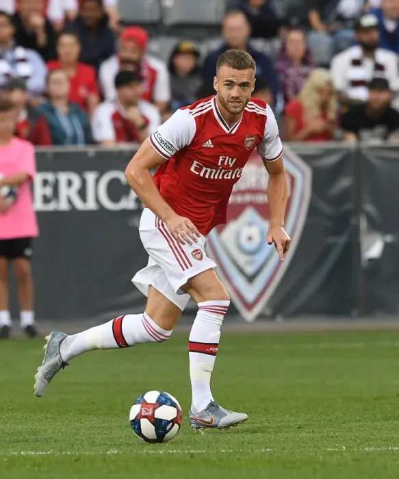 Framed Print : Arsenal's Calum Chambers in Action against Colorado Rapids