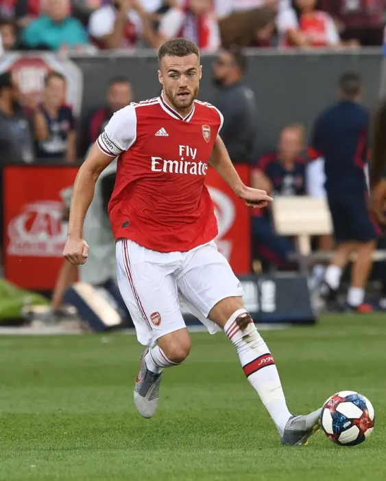 Framed Print : Arsenal's Calum Chambers in Action Against Colorado Rapids