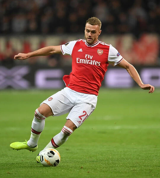 Arsenal's Calum Chambers in Action against Eintracht Frankfurt in UEFA Europa League Group F