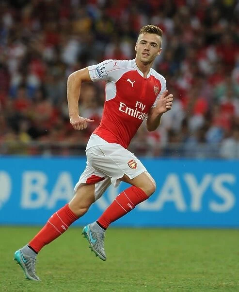 Arsenal's Calum Chambers in Action against Everton - Barclays Asia Trophy 2015-16