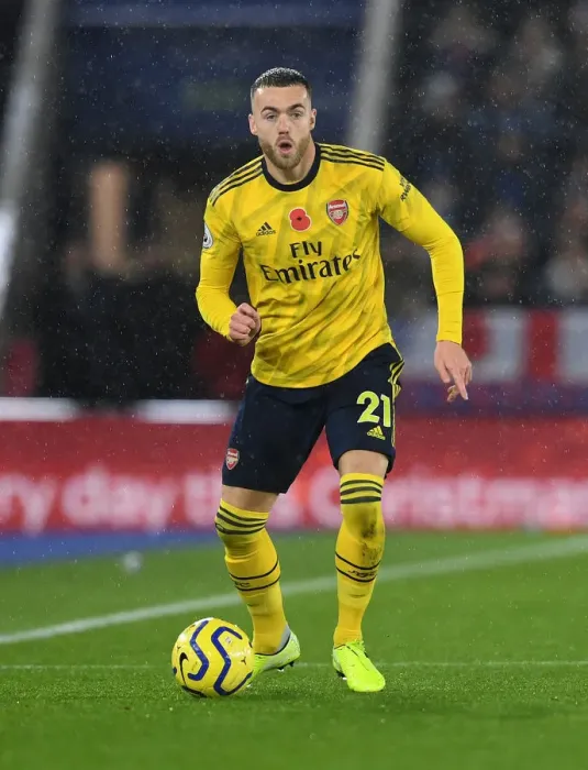 Framed Print : Arsenal's Calum Chambers in Action against Leicester City - Premier League Showdown (2019-20) Framed Print : Arsenal's Calum Chambers in Action against Leicester City - Premier League Showdown (2019-20)