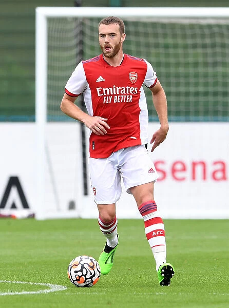 Arsenal's Calum Chambers in Action during Pre-Season Match against Watford