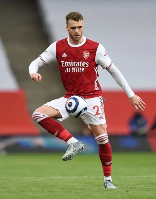 Framed Print : Arsenal's Calum Chambers in Action against West Bromwich Albion (2020-21) Framed Print : Arsenal's Calum Chambers in Action against West Bromwich Albion (2020-21)