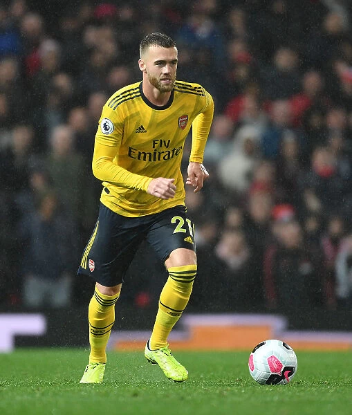 Arsenal's Calum Chambers Faces Off Against Manchester United at Old Trafford (Premier League 2019-20)