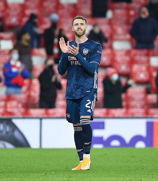 Arsenal's Calum Chambers Honors Empty Stands After Europa League Win Amid COVID-19 Restrictions