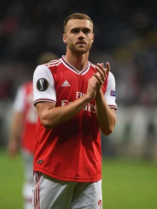 Framed Print : Arsenal's Calum Chambers Post-Match at Eintracht Frankfurt, UEFA Europa League 2019-20 Framed Print : Arsenal's Calum Chambers Post-Match at Eintracht Frankfurt, UEFA Europa League 2019-20