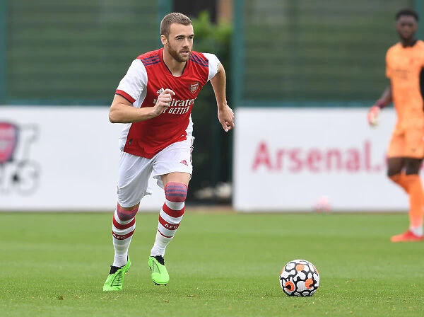 Arsenal's Calum Chambers in Pre-Season Action Against Millwall