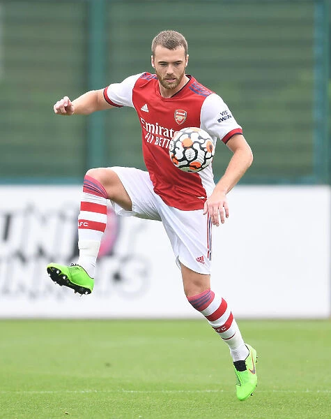 Arsenal's Calum Chambers in Pre-Season Action Against Millwall