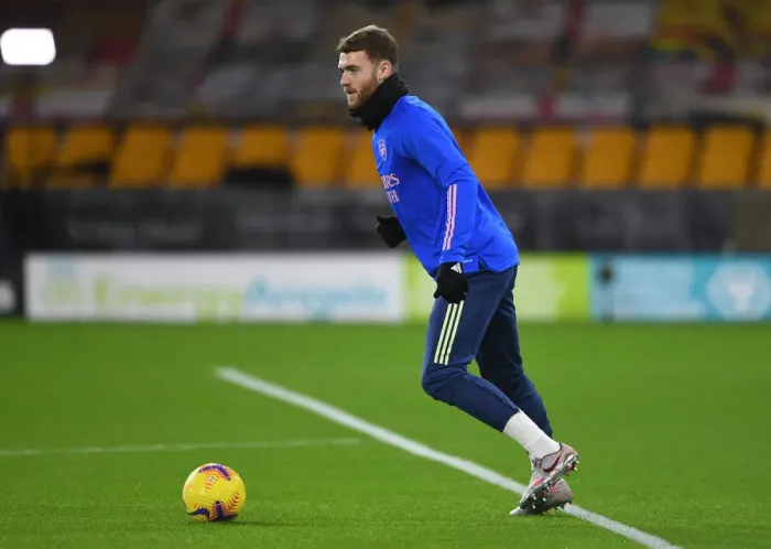Framed Print : Arsenal's Calum Chambers Prepares for Wolverhampton Wanderers Clash in Premier League Framed Print : Arsenal's Calum Chambers Prepares for Wolverhampton Wanderers Clash in Premier League