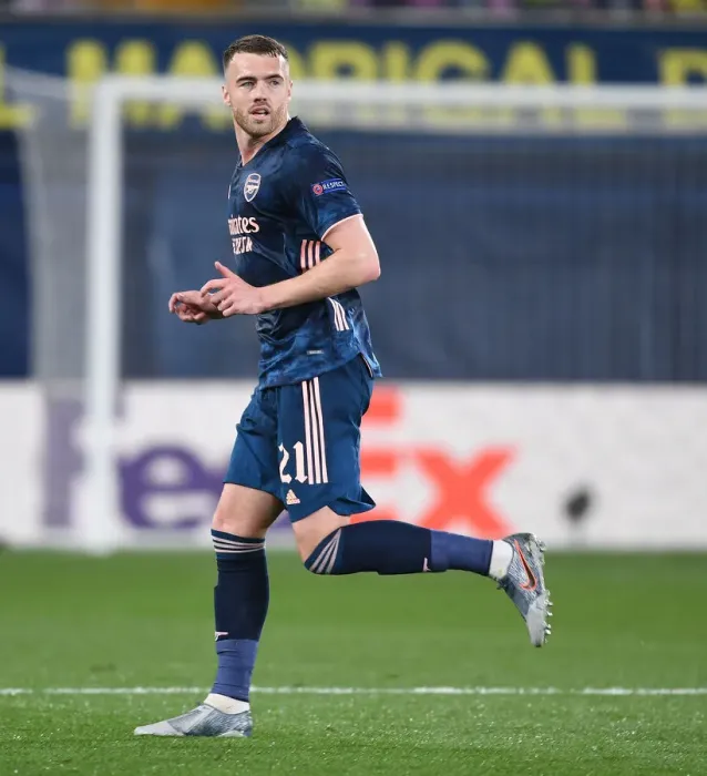 Framed Print : Arsenal's Calum Chambers in UEFA Europa League Semi-Final Action against Villarreal in Spain (Behind Closed Doors) Framed Print : Arsenal's Calum Chambers in UEFA Europa League Semi-Final Action against Villarreal in Spain (Behind Closed Doors)