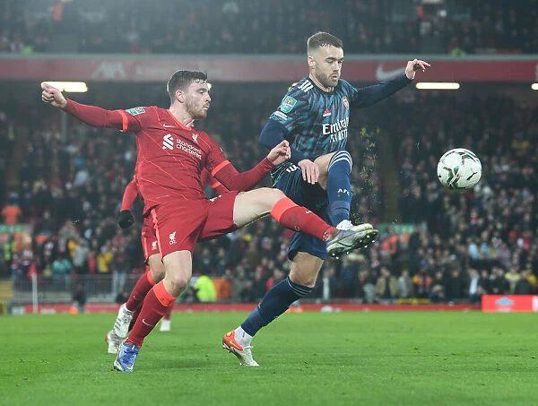 Arsenal's Calum Chambers vs. Liverpool's Robertson: A Battle in the Carabao Cup Semi-Finals