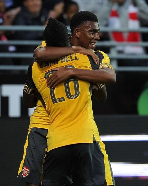 Arsenal's Campbell and Iwobi Celebrate Double Strike in Pre-Season Victory over Viking FK, 2016