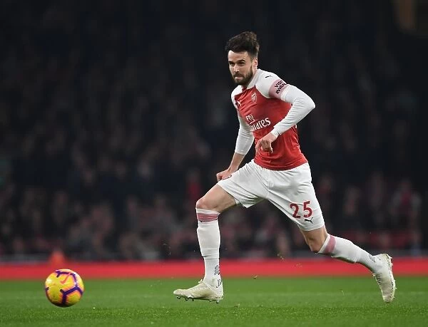 Arsenal's Carl Jenkinson in Action against AFC Bournemouth (2018-19)
