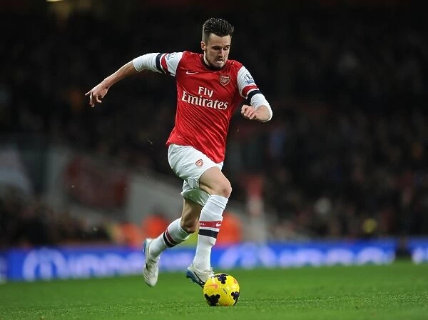 Arsenal's Carl Jenkinson in Action against Hull City (2013-14)