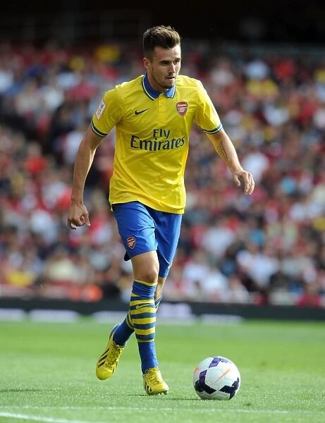 Arsenal's Carl Jenkinson in Action Against Napoli - Emirates Cup 2013
