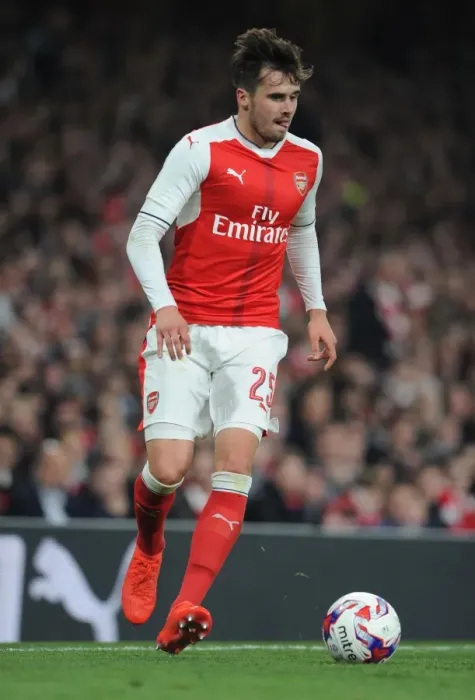 Framed Print : Arsenal's Carl Jenkinson in Action Against Reading - EFL Cup 2016-17