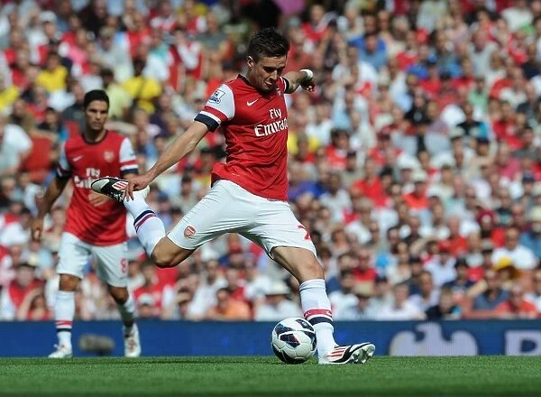 Arsenal's Carl Jenkinson in Action against Sunderland (2012-13)