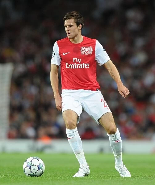 Arsenal's Carl Jenkinson in Action against Udinese - UEFA Champions League Play-Off 2011