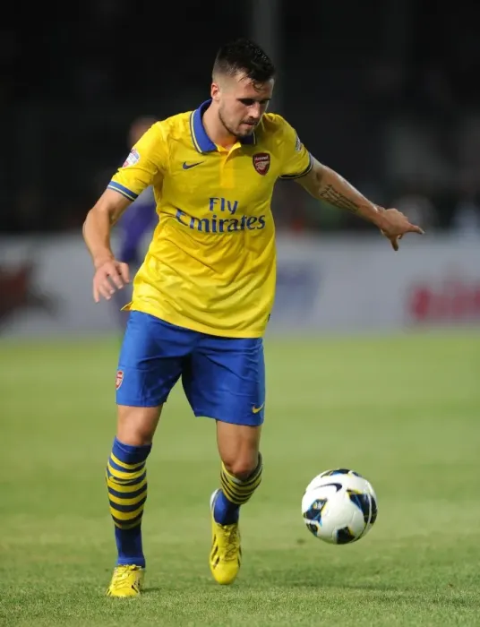 Framed Print : Arsenal's Carl Jenkinson Faces Off Against Indonesia All-Stars in 2013-14 Pre-Season Clash Framed Print : Arsenal's Carl Jenkinson Faces Off Against Indonesia All-Stars in 2013-14 Pre-Season Clash