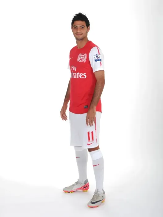 Framed Print : Arsenal's Carlos Vela Poses at Emirates Stadium, 2011 Framed Print : Arsenal's Carlos Vela Poses at Emirates Stadium, 2011