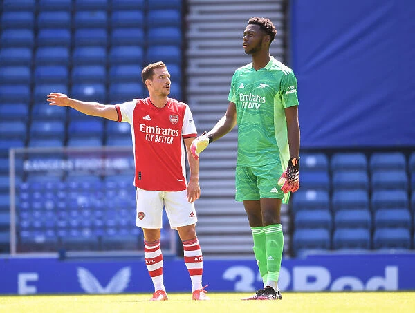 Arsenal's Cedric and Okonkwo Face Off Against Rangers in Pre-Season Friendly