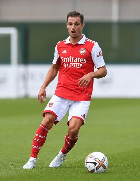 Arsenal's Cedric Soares in Action: Arsenal vs Ipswich Town Pre-Season 2022-23