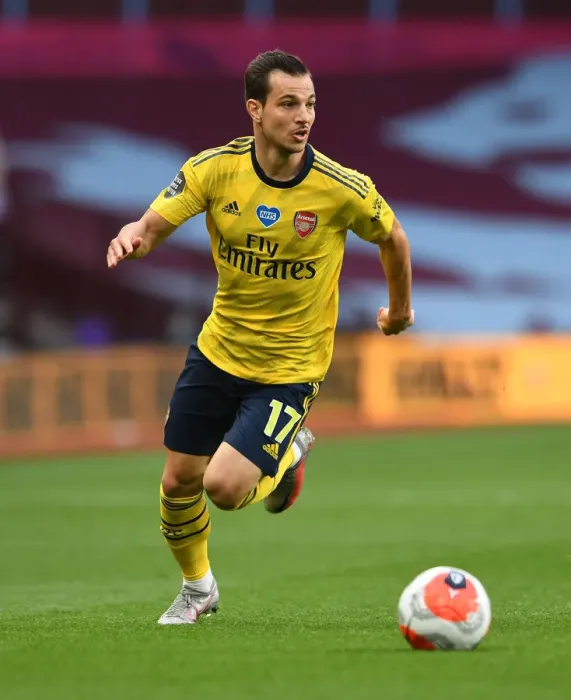 Framed Print : Arsenal's Cedric Soares in Action against Aston Villa in Premier League Clash (2019-20) Framed Print : Arsenal's Cedric Soares in Action against Aston Villa in Premier League Clash (2019-20)
