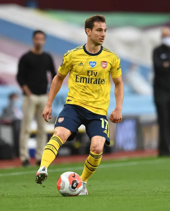 Framed Print : Arsenal's Cedric Soares in Action Against Aston Villa in Premier League Clash (2019-20) Framed Print : Arsenal's Cedric Soares in Action Against Aston Villa in Premier League Clash (2019-20)