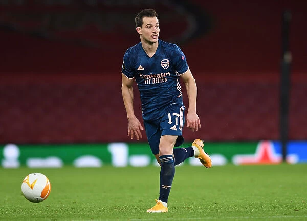 Arsenal's Cedric Soares in Action during Europa League Match against Rapid Wien