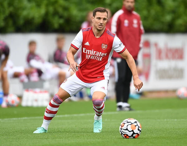 Arsenal's Cedric Soares in Action Against Watford: Pre-Season Friendly, July 2021