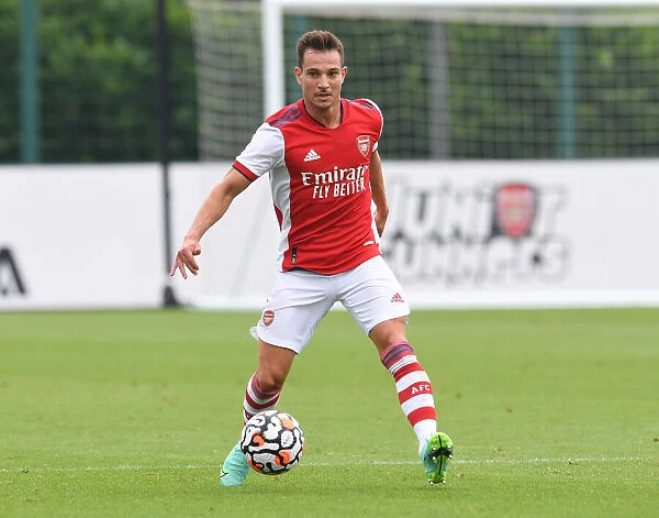 Arsenal's Cedric Soares in Pre-Season Action Against Millwall
