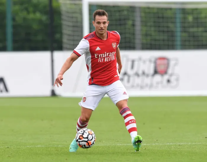 Framed Print : Arsenal's Cedric Soares in Pre-Season Action Against Millwall