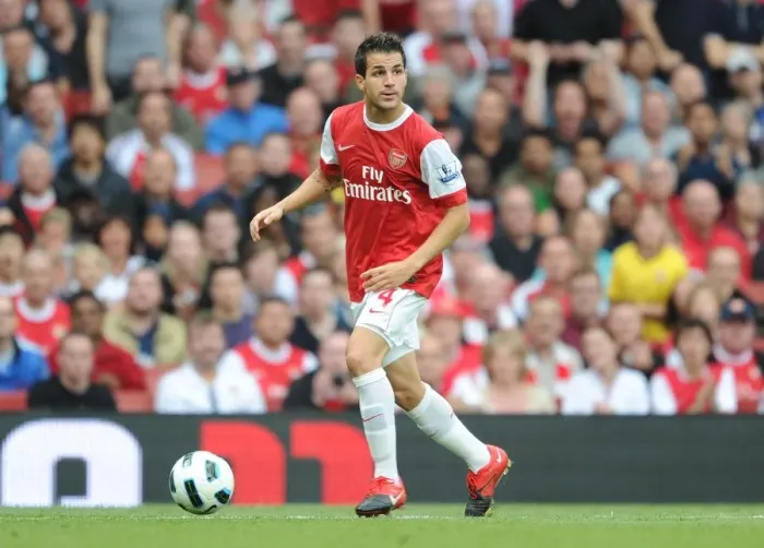 Framed Print : Arsenal's Cesc Fabregas Shines in 6-0 Victory over Blackpool