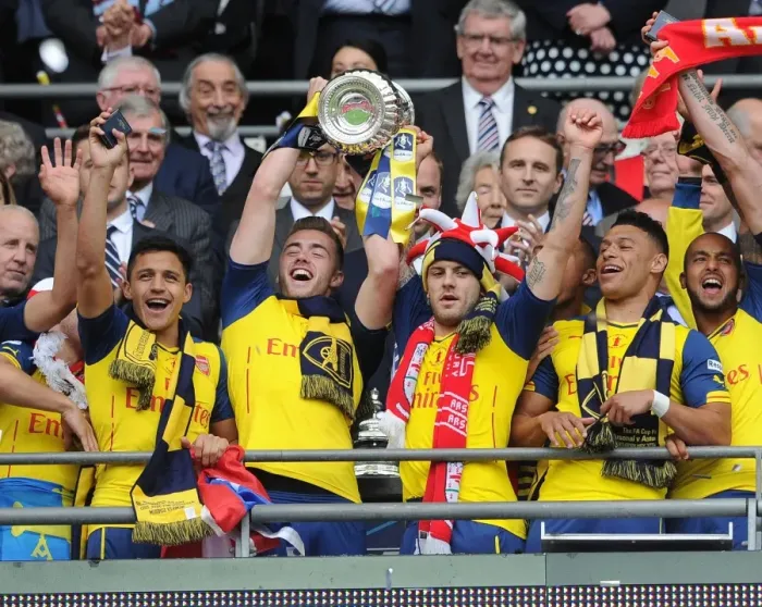 Framed Print : Arsenal's Chambers and Wilshere Triumph in FA Cup Final
