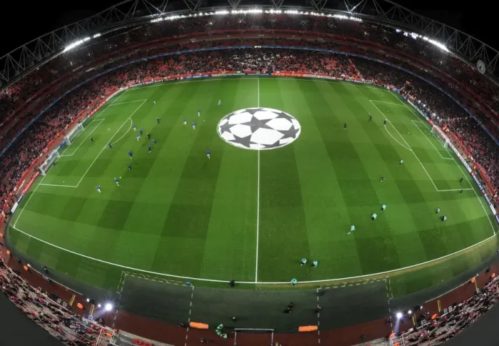 Framed Print : Arsenal's Champions League Victory: 2-1 over Barcelona at Emirates Stadium Framed Print : Arsenal's Champions League Victory: 2-1 over Barcelona at Emirates Stadium